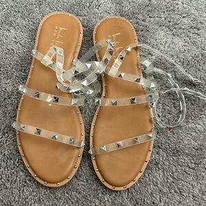 studded gladiator sandals